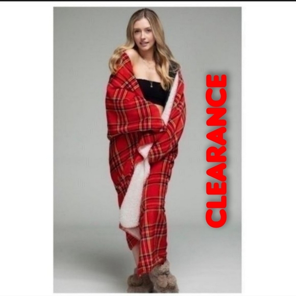 RUGGINE Other - 🆑🆑PLUSH PLAID SHERPA THROW/ BLANKET-NEW